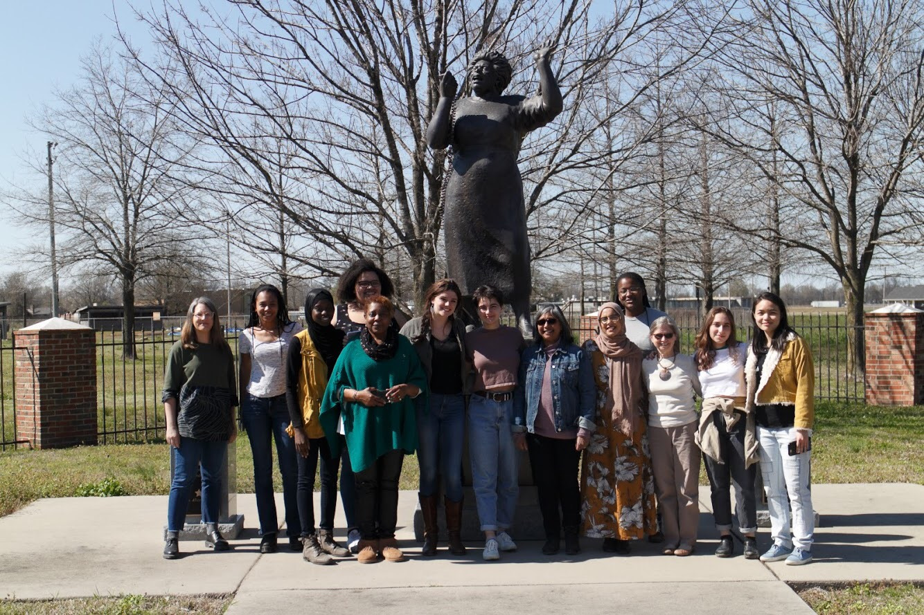 Every year, eight Barnard College students to travel to Mississippi with Barnard's Professor of History Dr. Premilla Nadasen. The class studies child care, welfare, and resistance work through a historical lens and creates an annual report of findings, which you can read here.